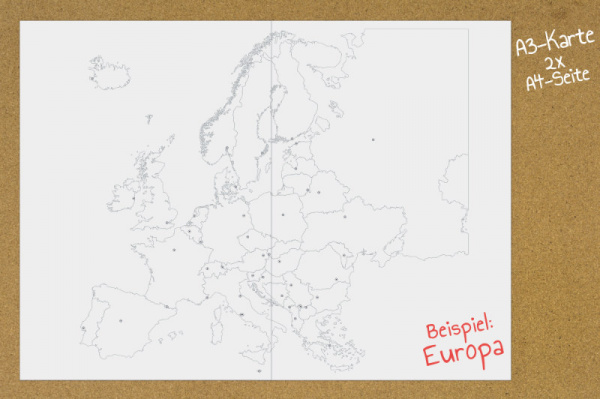 Montessori-Puzzlekarten-Alternative und Ergänzung - Länder und Flaggen Europas (Download)