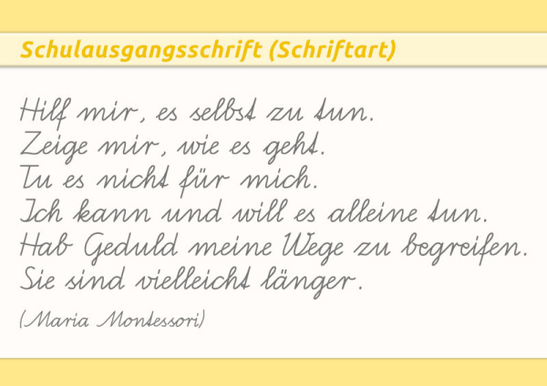 (Download - Schulausgangsschrift)