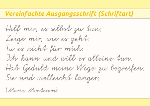 (Download - Vereinfachte Ausgangsschrift)