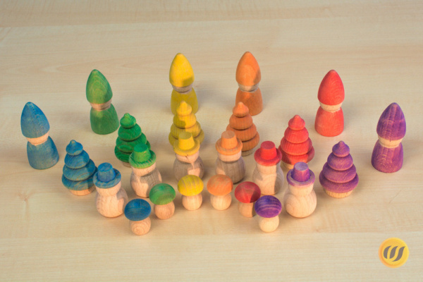 Waldfiguren-Set (Farbkreisfarben)