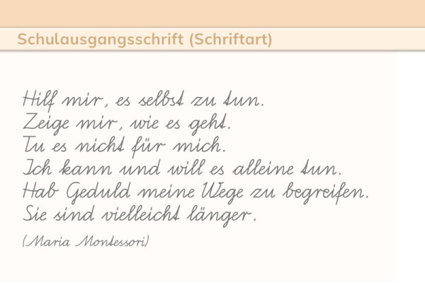 (Download - Schulausgangsschrift)