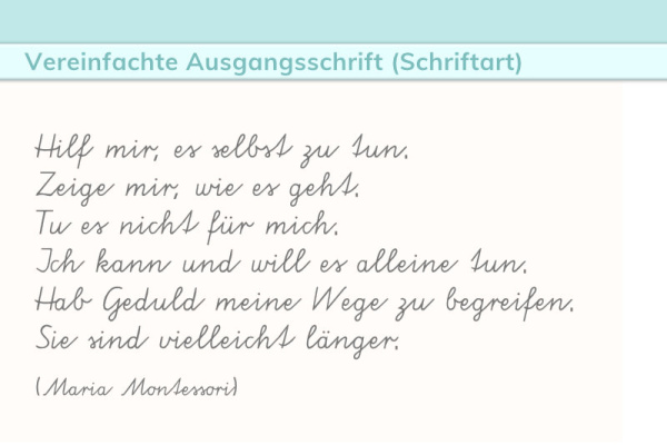 (Download - Vereinfachte Ausgangsschrift)