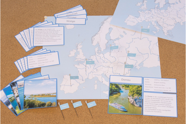 Flüsse Europas - Pinmap und Legematerial (Download) legematerial_fluesse_europa