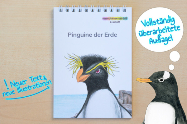 Leseheft 11 Pinguine - illustriert pinguin_leseheft_neueauflage