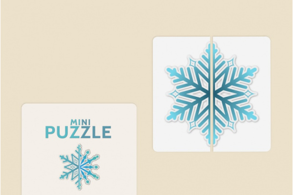 Mini-Puzzle Schneeflocken puzzle_schnee_titel2