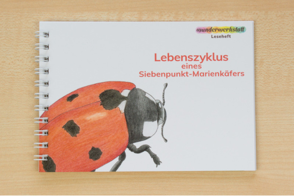 Leseheft: Lebenszyklus eines Siebenpunkt-Marienkäfers - illustriert Leseheft: Lebenszyklus eines Siebenpunkt-Marienkäfers - illustriert