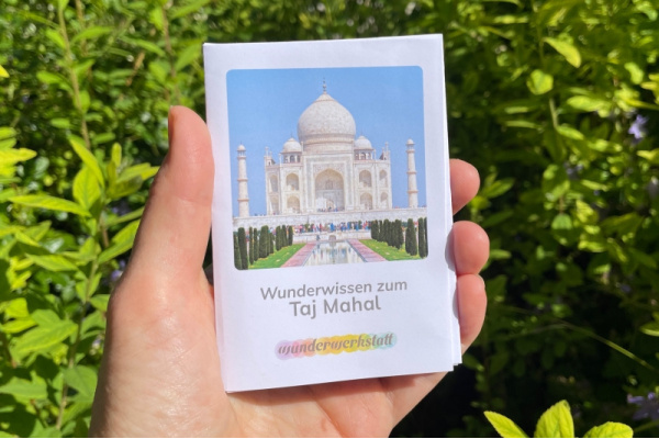 Faltbüchlein: "Wunderwissen zum Taj Mahal" (Download) wunderwissen_tajmahal_titel_neu