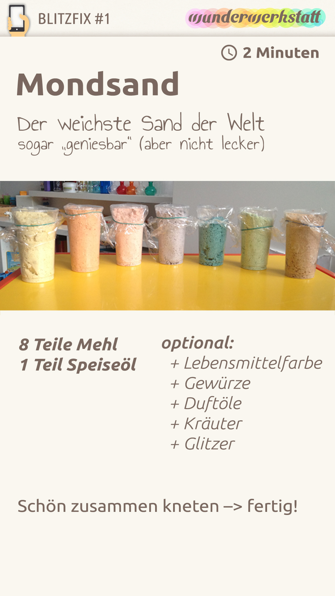 Rezept für Mondsand