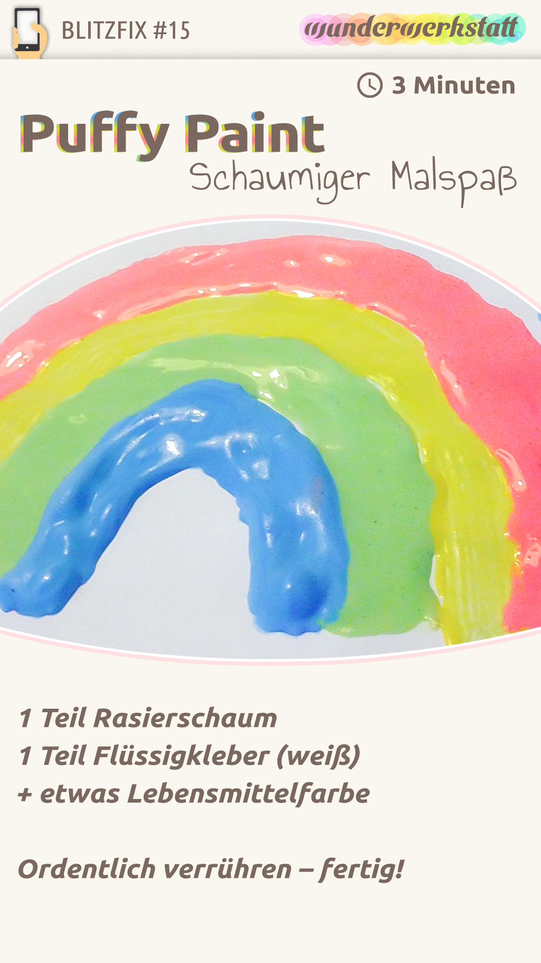 Rezept für Puffy Paint