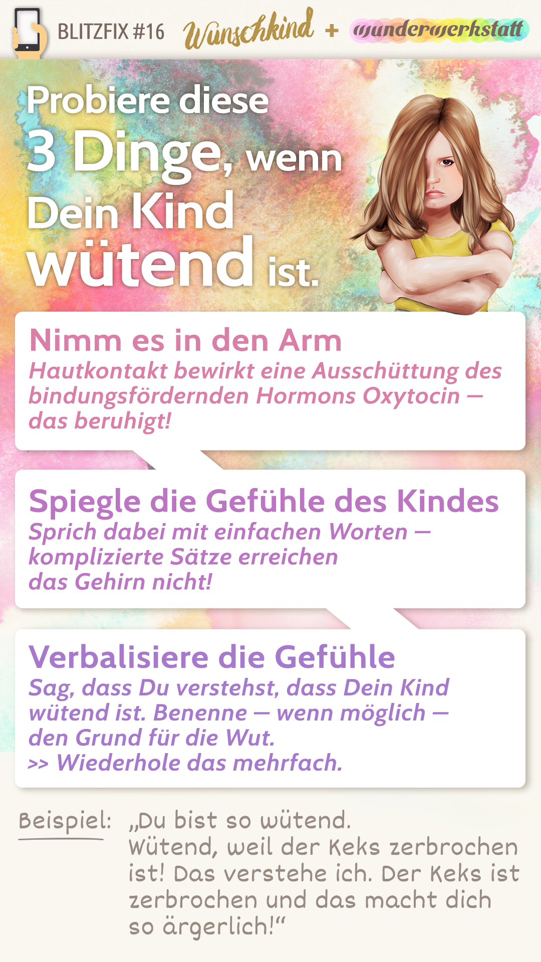 Probiere diese drei Dinge, wenn dein Kind wütend ist