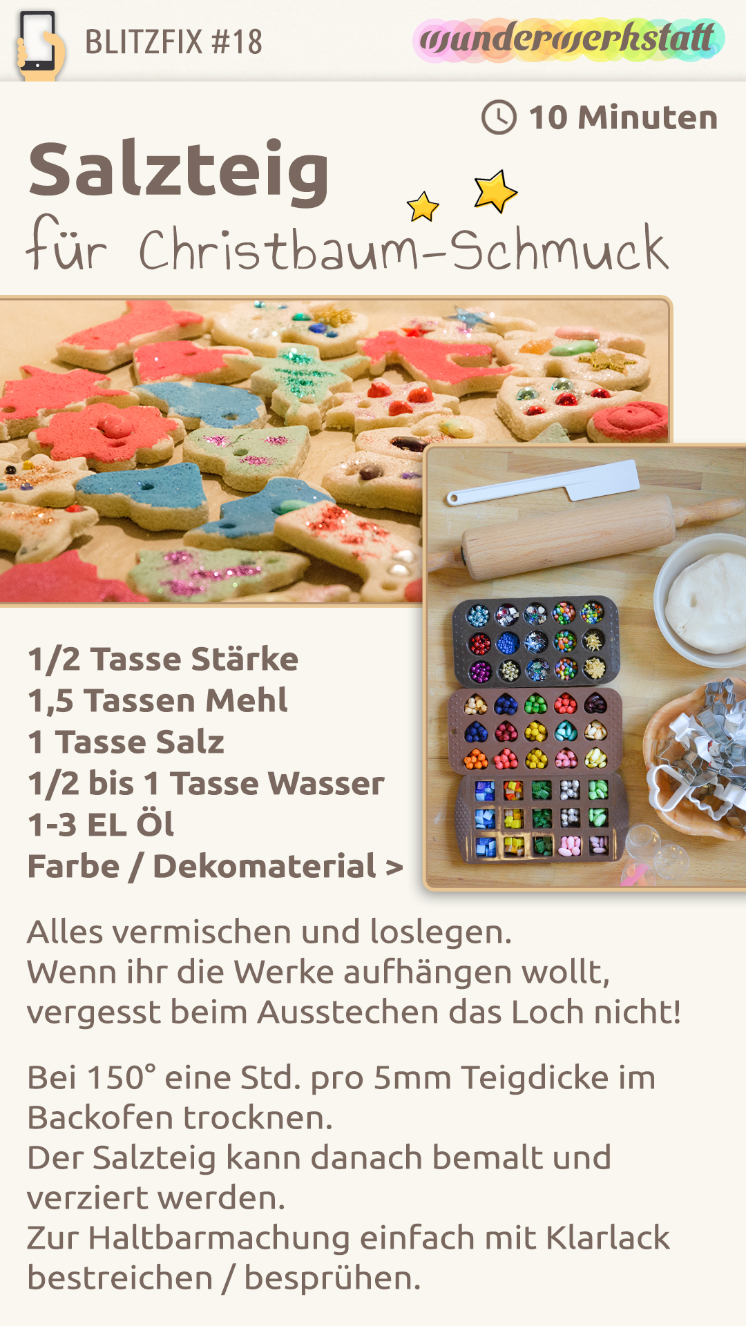 Rezept für Salzteig